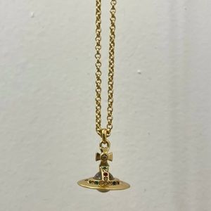 NEW W/ Box&Bag Vivienne Westwood Encrusted Orb Necklace